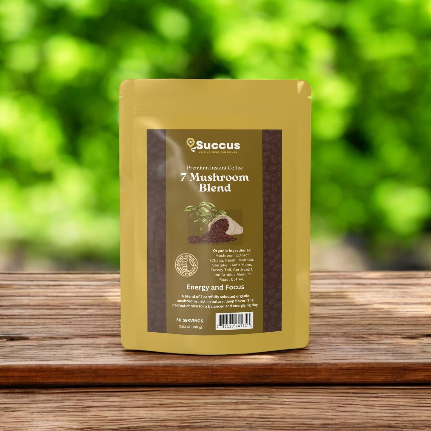 7 Blend Mushroom Coffee - Energizing & Focus-Boosting Brew