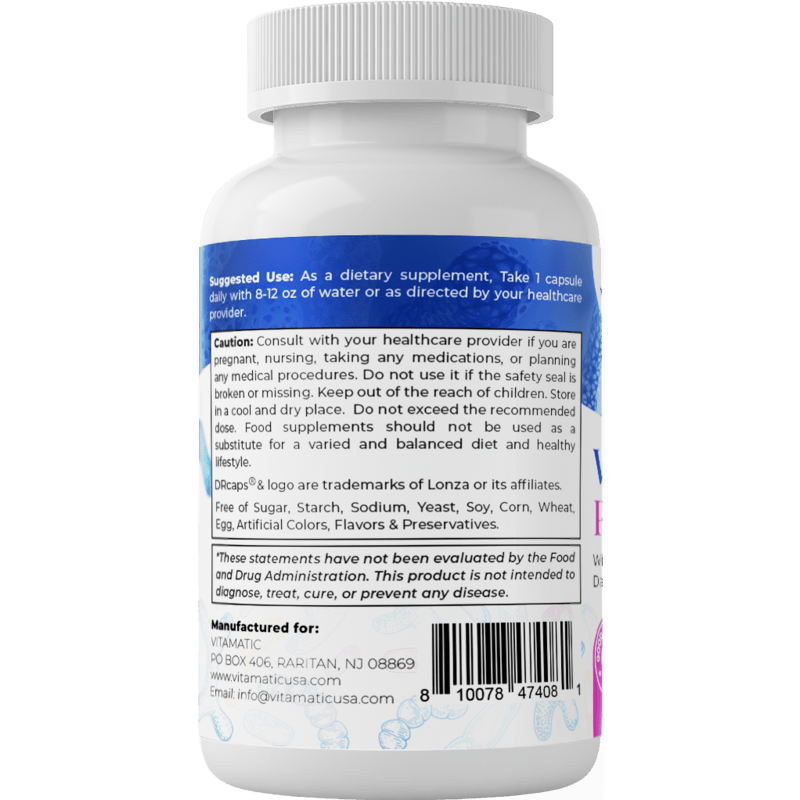Vitamatic | Vaginal Probiotics 20 Billions 60 DR Capsules