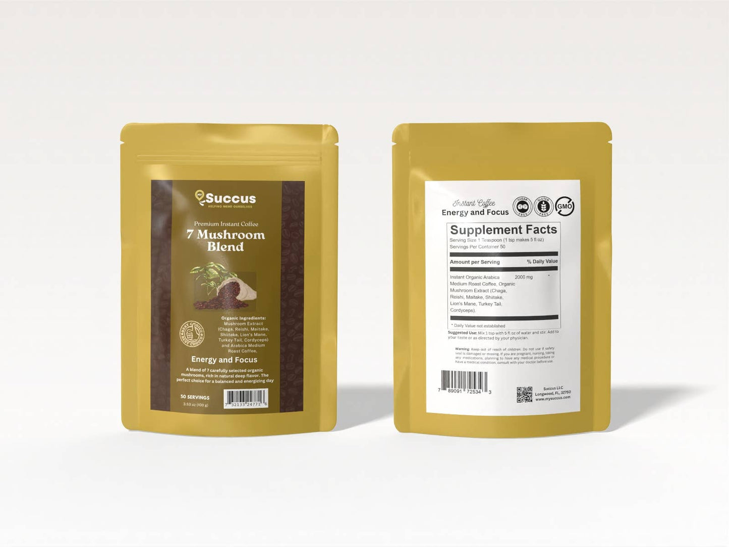 7 Blend Mushroom Coffee - Energizing & Focus-Boosting Brew