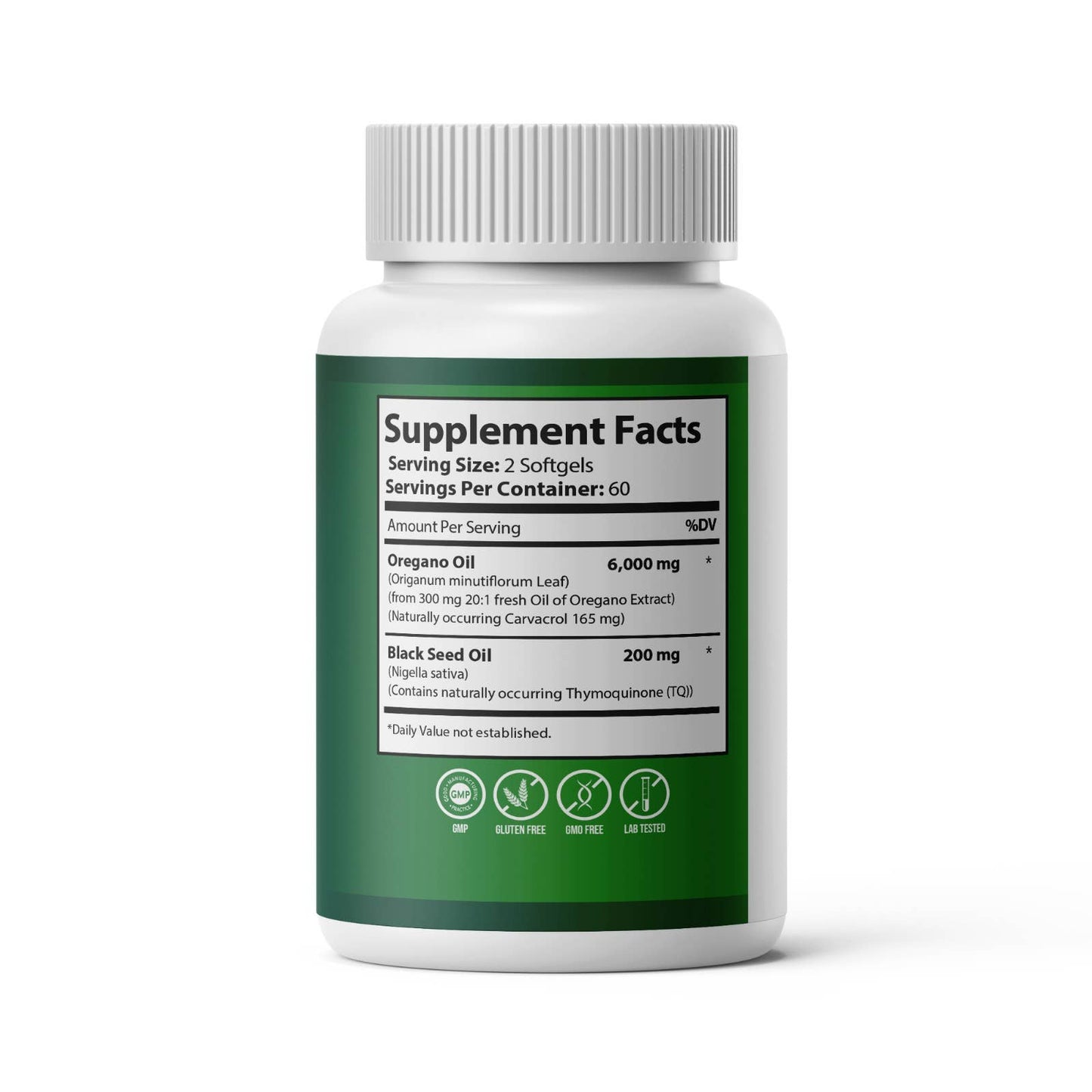 SANURA WELL Oregano Oil with Black Seed Oil Softgel 6200 mg