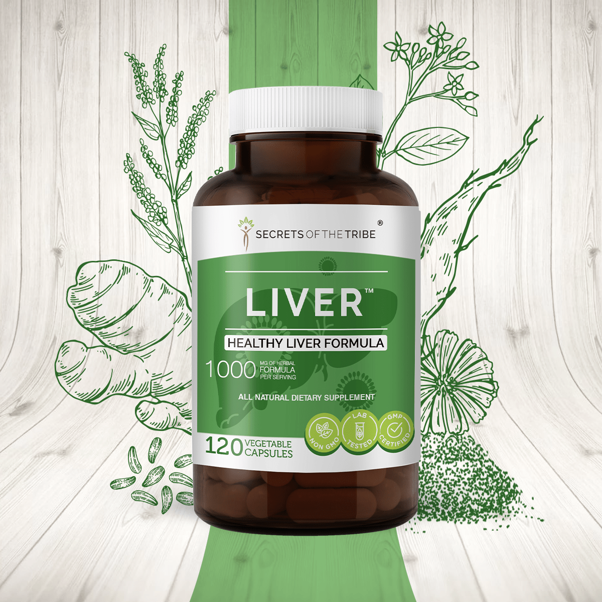 Liver Capsules. Healthy Liver Formula: 60 Capsules