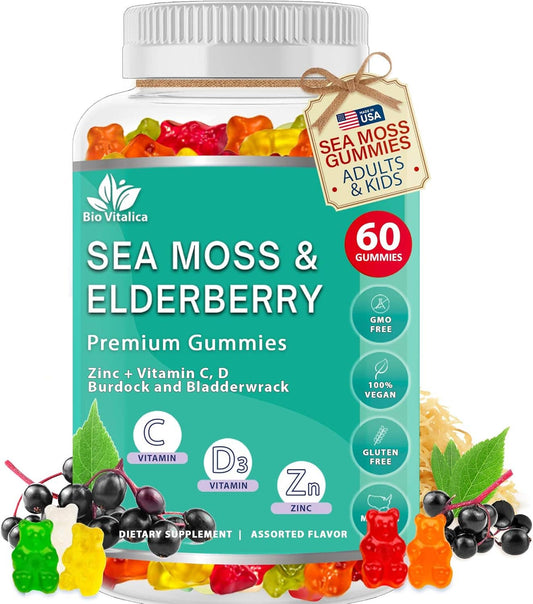 Sea Moss Elderberry Gummies