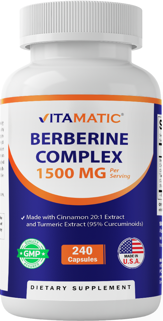 Vitamatic Berberine + Ceylon Cinnamon | 240ct