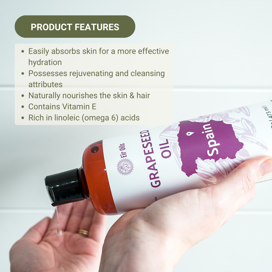 Grapeseed Carrier Oil - 100% Pure - Farm-Direct Sourcing: 16 oz