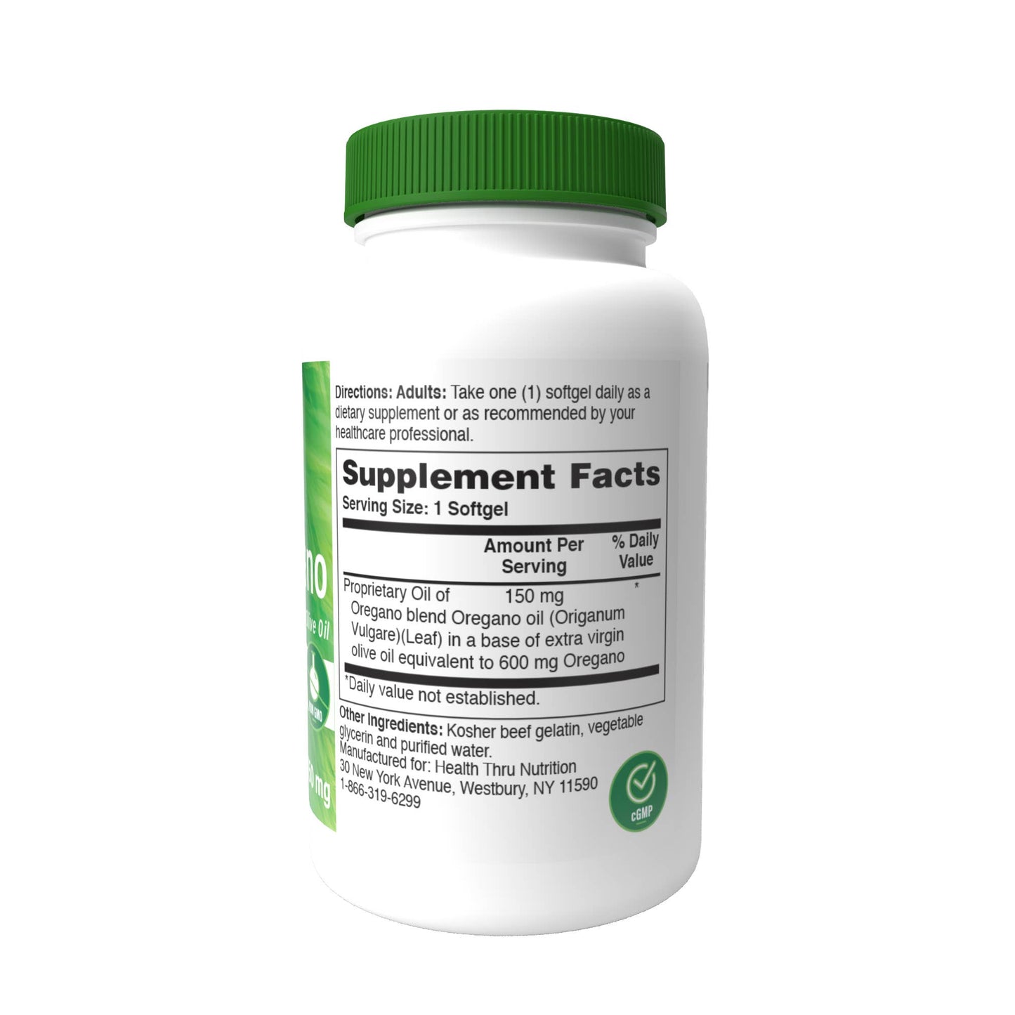Oil of Oregano (Wild) 150mg (Non-gmo) 120 Softgels: 120 Softgels