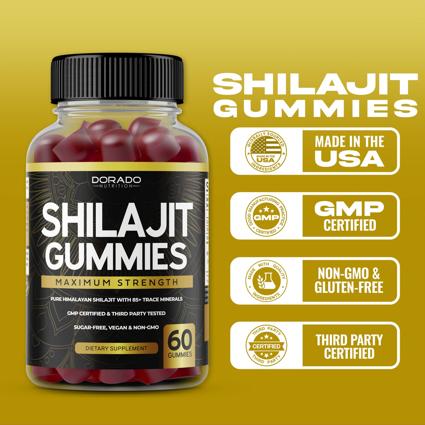 Shilajit Gummies - (60 Gummies)