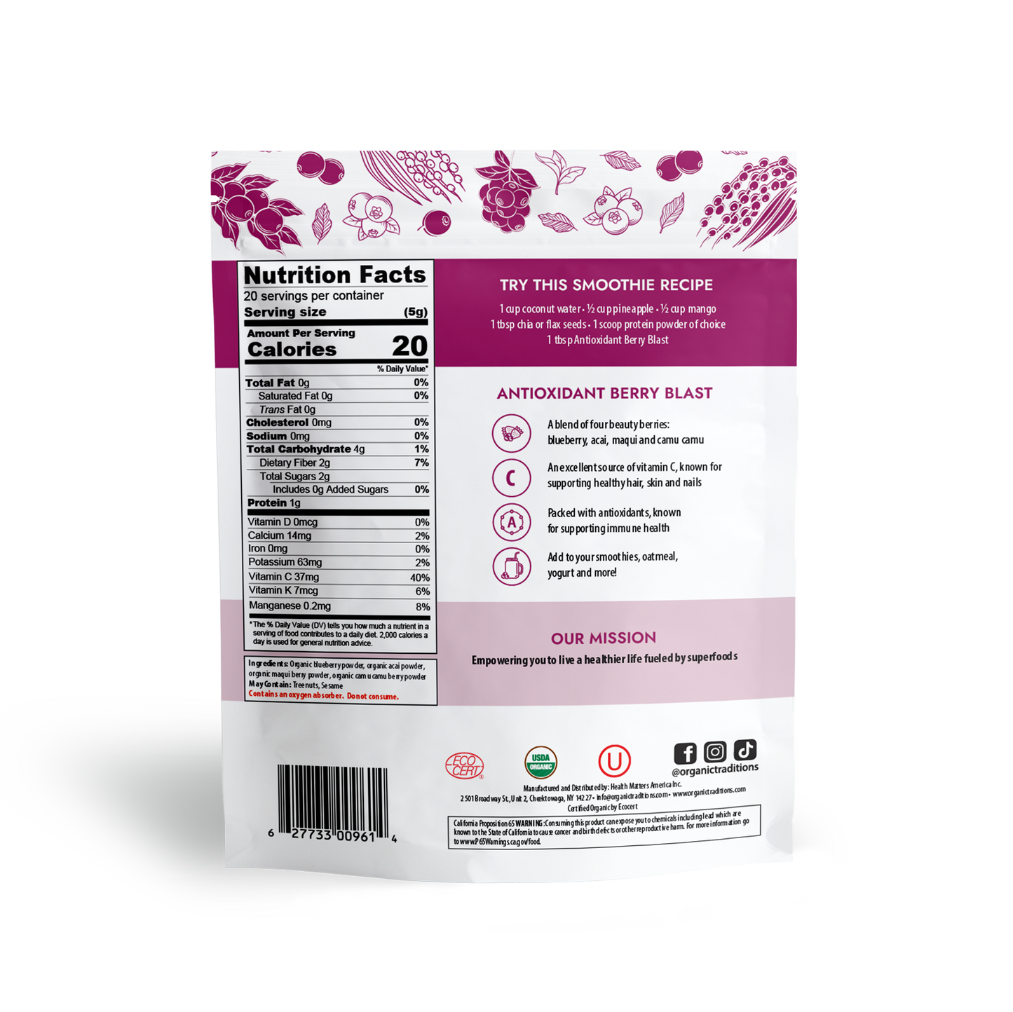 Antioxidant Berry Blast - 3.5 oz (100g)
