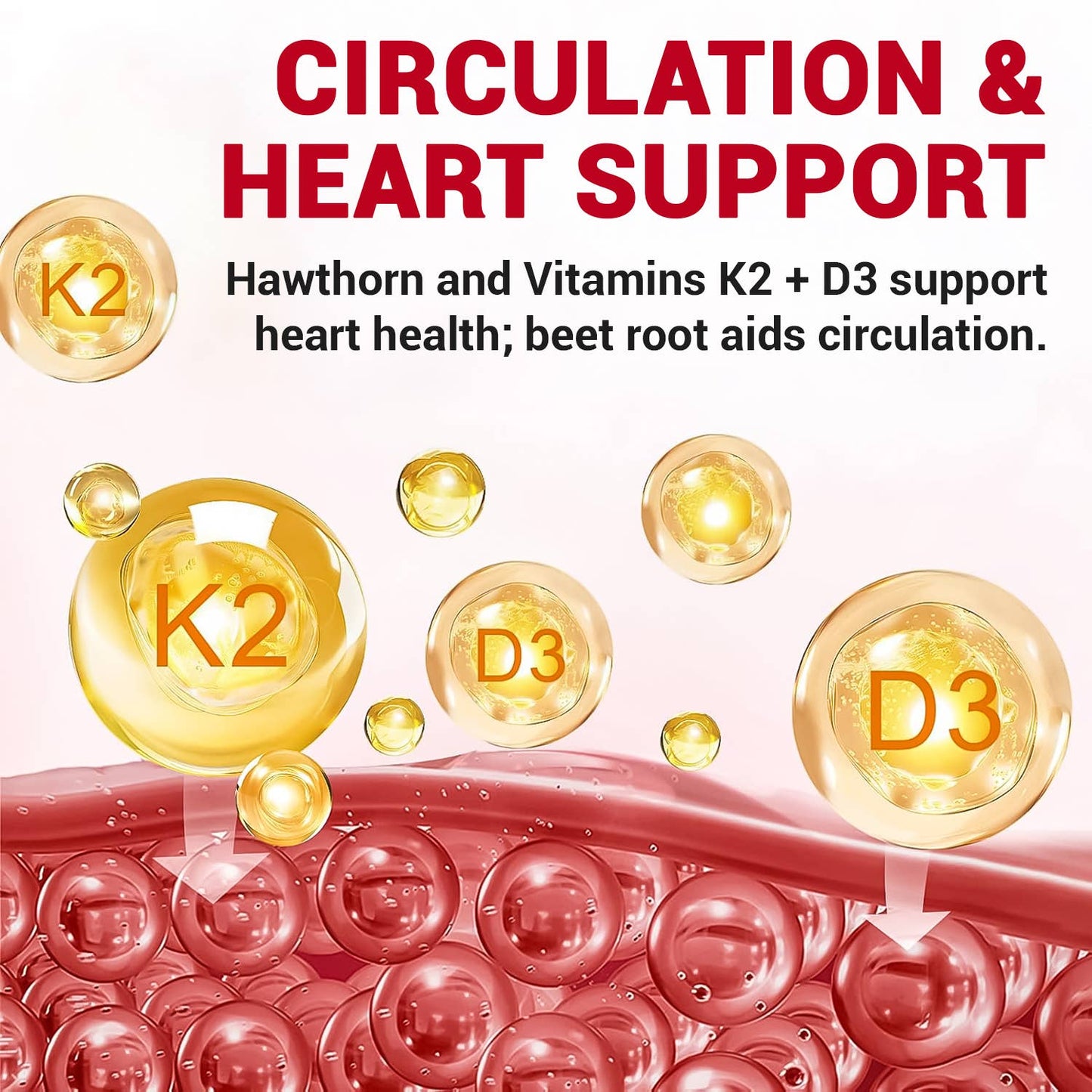 HARMONIFY Cayenne Pepper Liquid Drops with Vitamin D3 & K2, Hawthorn, Beet Root, Turmeric, Panax Ginseng, Berberine & Ceylon Cinnamon - Quality Supplement for Daily Wellness - 2 fl oz (60mL)