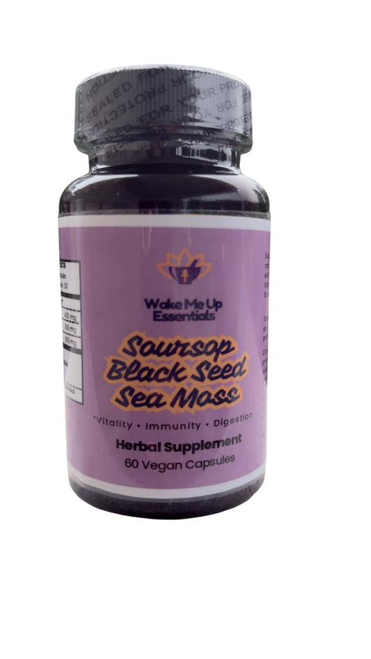 SourSop, Sea Moss & Black Seed Herbal Capsules