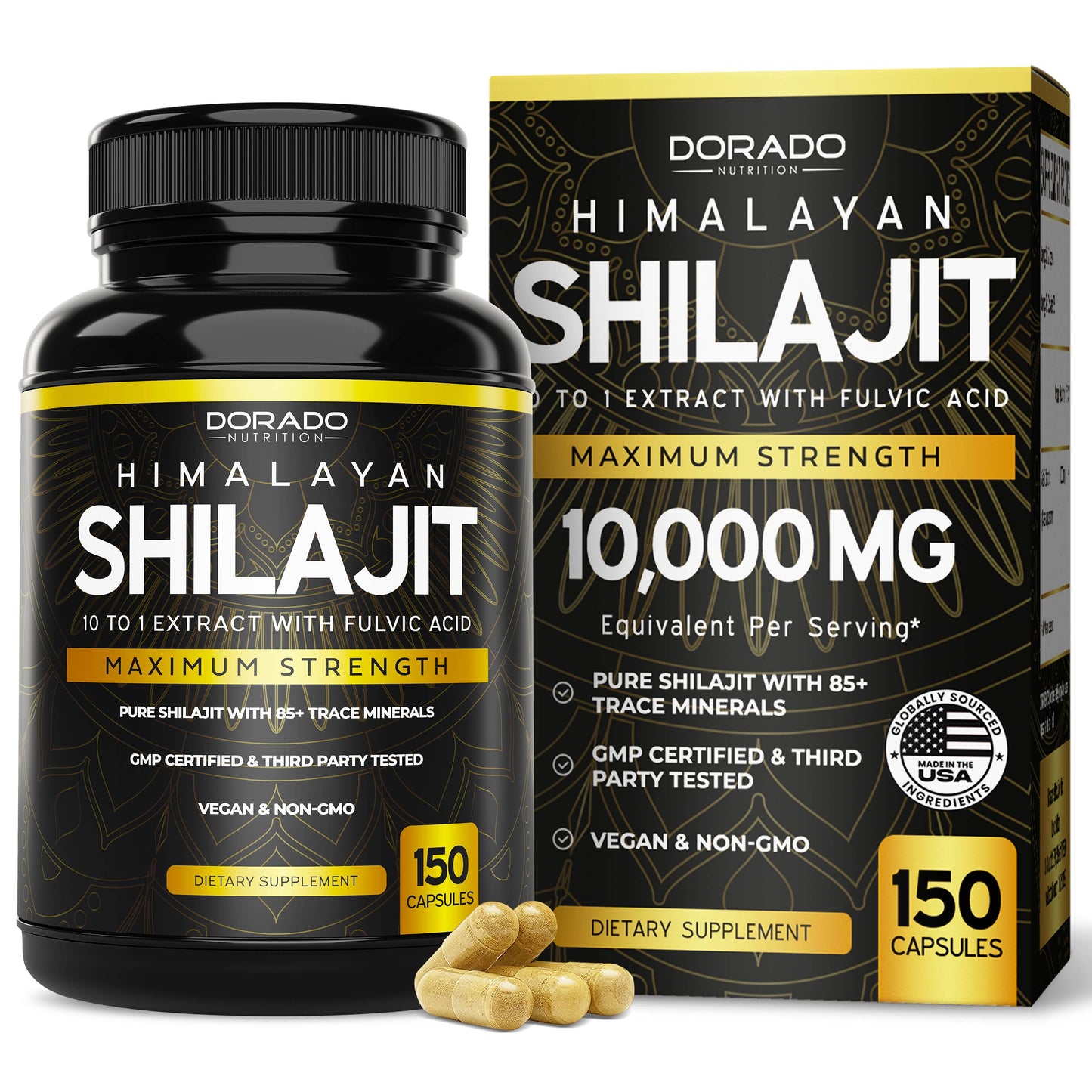 Shilajit Supplement 10,000mg (150 Capsules)