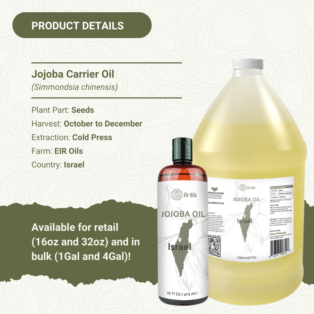 Jojoba Carrier Oil - 100% Pure - Farm-Direct Sourcing: 1 Gallon