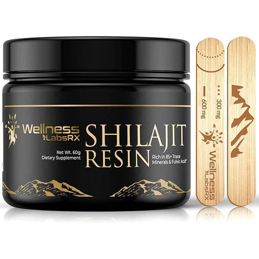 Pure Himalayan Organic Shilajit Resin 500mg Per Serving - 80% Fulvic Acid – 2 oz