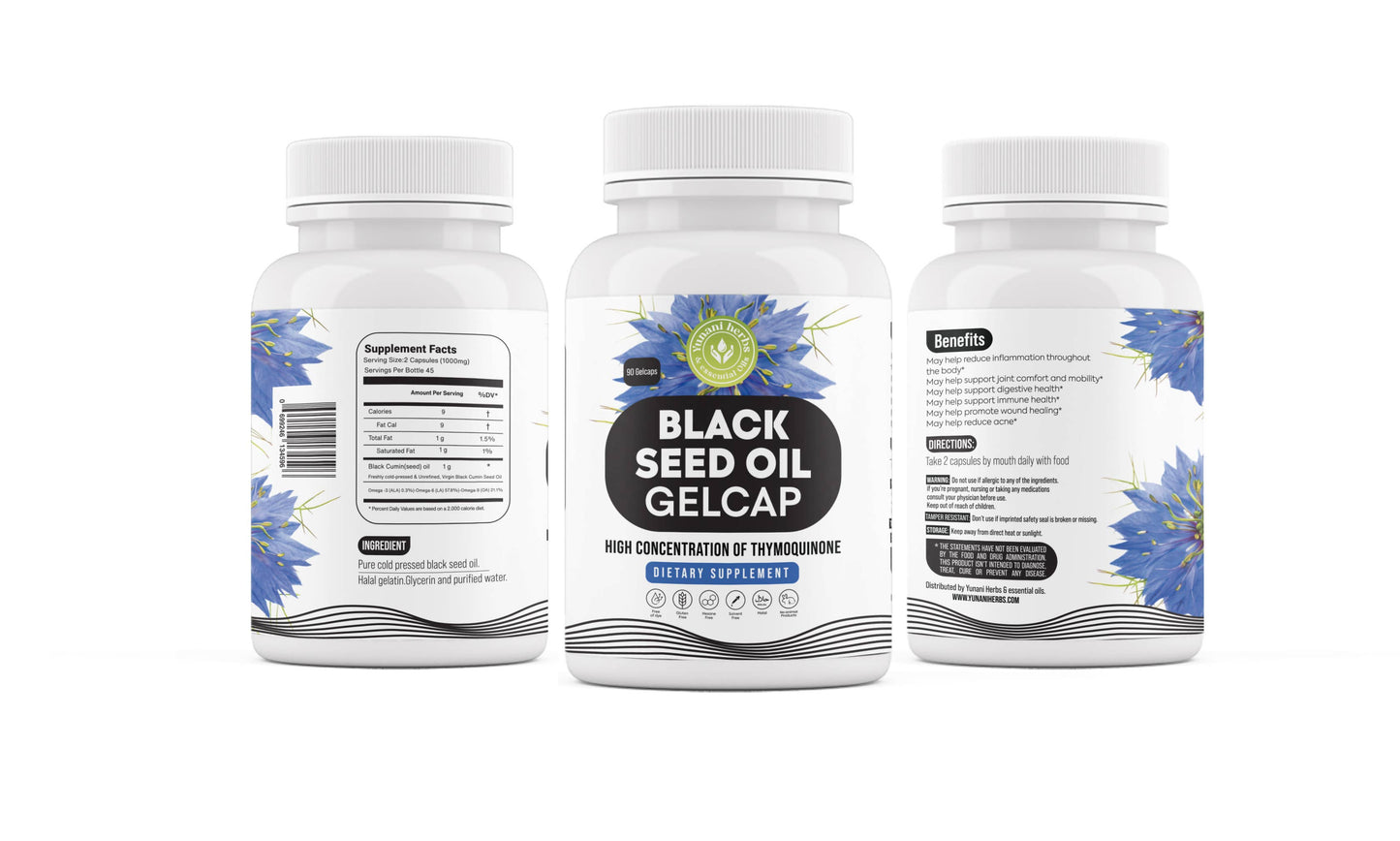 Black Seed Oil 500mg Gelcap 90