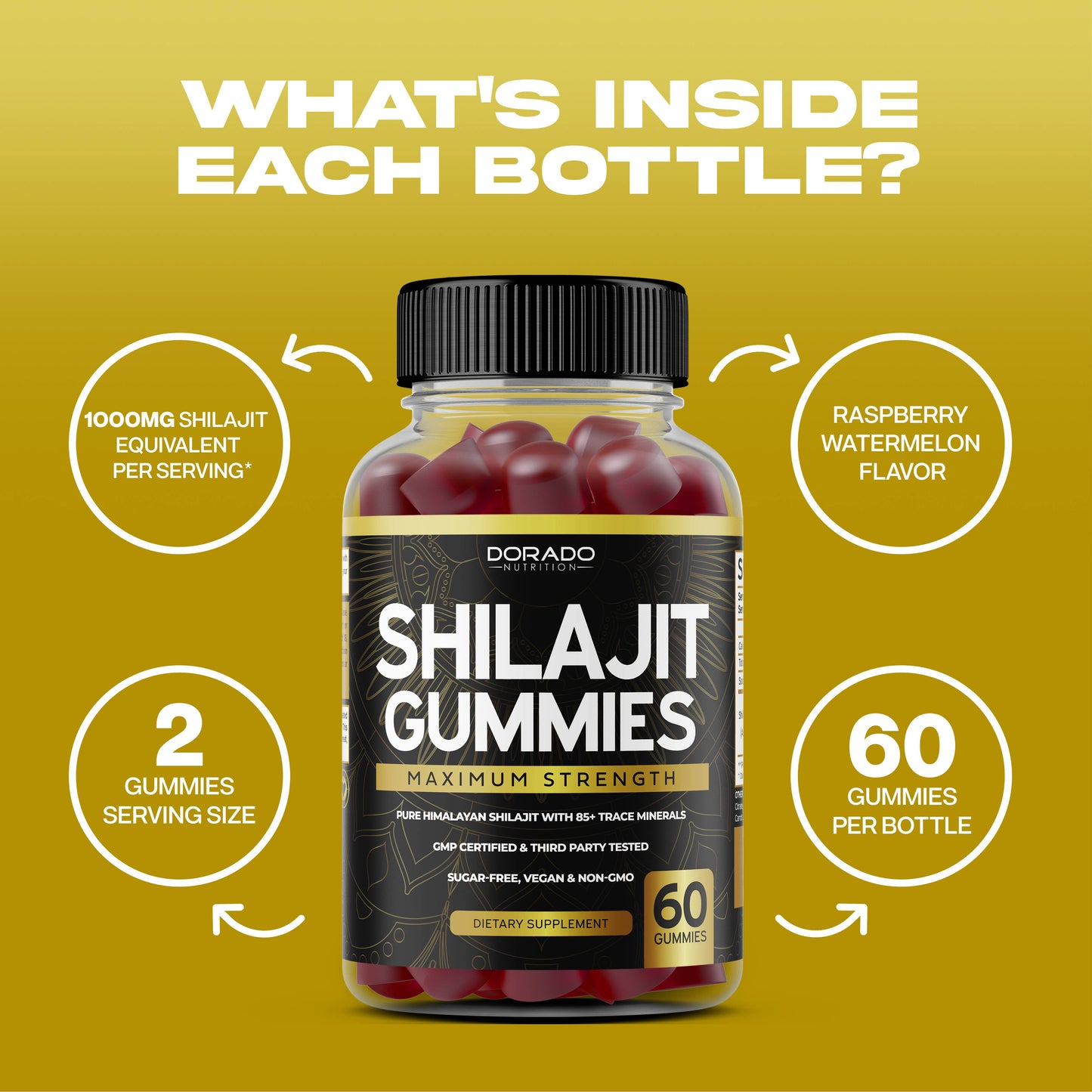 Shilajit Gummies - (60 Gummies)