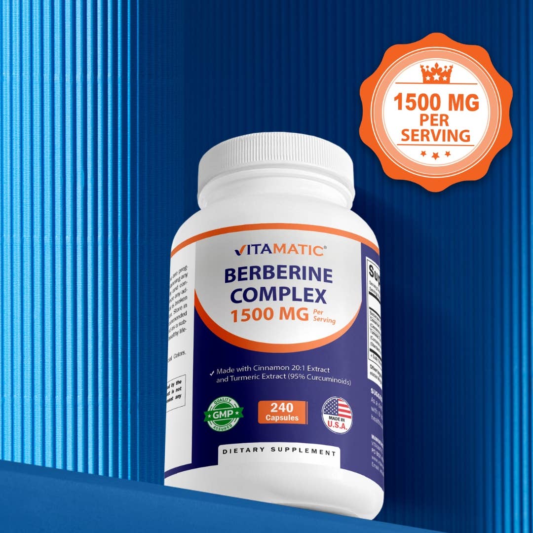 Vitamatic Berberine + Ceylon Cinnamon | 240ct