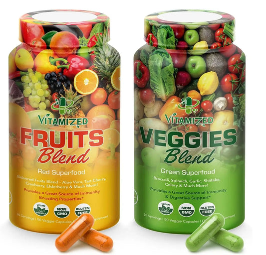 Superfood Fruit and Vegetables Capsules 2 Pack Supplements