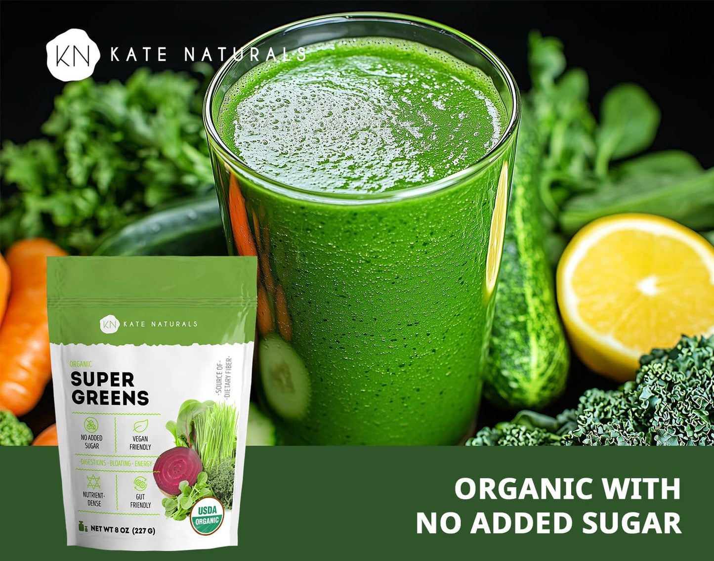 Organic Super Greens Powder 8oz